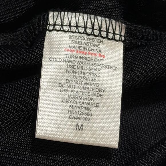 Somedays Lovin black shimmer cutout mini dress metallic sparkle  Medium - Picture 7 of 10